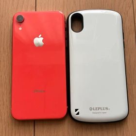 iPhone XR64GB コーラル カバー、箱有り