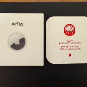 新品未開封 Apple AirTag 初売り限定 ダルマデザイン 2026