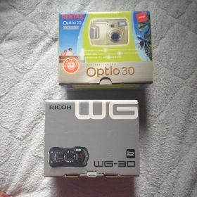 ⭕️ばら売可♥️箱付き★リコー WG-30★optio 30★２台セット通電品