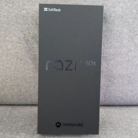 【新品未使用】motorola razr 50sクリームソフトバンクSIMフリー
