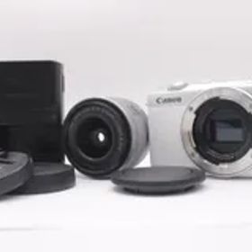 ★美品★キャノン CANON EOS M200 EF-M15-45 IS STM レンズキット ホワイト #3486@e RO3745