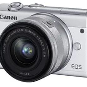 【中古】Canon ミラーレス一眼カメラ EOS M200 標準ズームキット ホワイト EOSM200WH-1545ISSTMLK