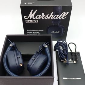 マーシャル(Marshall)の【美品】Marshall MAJOR V ミッドナイトブルー ヘッドホン ワイヤレス マーシャル 本体(ヘッドフォン/イヤフォン)