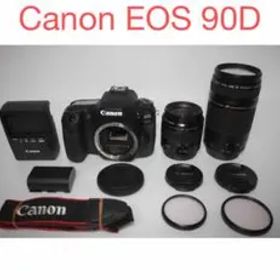 美品 一眼レフカメラ Canon EOS 90D標準&望遠ダブルレンズセット