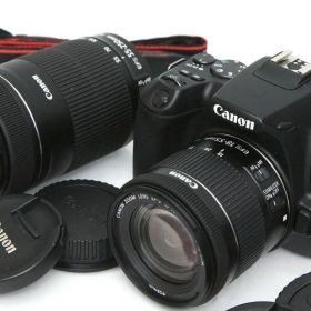 【中古】【美品】キヤノン EOS Kiss X10 ダブルズームキット（センサー清掃済み） CA01-R4057-3U2B CANON キヤノン EFマウント EOS 一眼レフ APS-C 4K対応