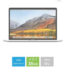 ノートパソコン Apple アップル MacBookPro 15インチ Touch Bar搭載モデル[2017年/SSD 512GB/メモリ 16GB/2.9GHzクアッドコア Core i7]シルバー MPTV2J/A 量販店展示品
