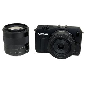 Canon EOS M EF-M 18-55mm 22mm ダブルレンズキット キヤノン ミラーレス一眼カメラ 中古 T10765358