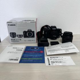Canon EOS Kiss M ダブルレンズ ブラックフィルター・フィルム付き