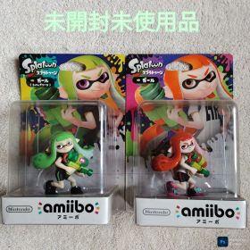 【未開封】アミーボ スプラトゥーン ガール・ガール ライム グリーン 2点