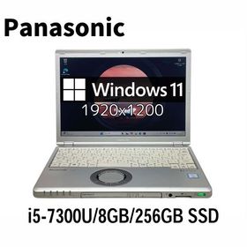 Panasonic Let's note CF-SZ6 12型 Intel Core i5-7300U/8GB/256GB/Windows11/WPS Office搭載 Webカメラ テンキー付き 中古ノートパソコン 初期設定済