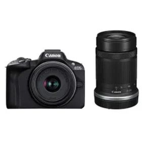 【新品・2営業日で発送】CANON キャノン (キヤノン)Canon EOS R50 ブラック +RF-S18-45IS STM・RF-S55-210mm F5-7.1 IS STM Wズームキット
