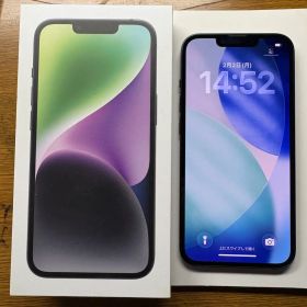 【美品】Apple iPhone 14 128GB ミッドナイト