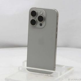 ソフマップ 〔中古品〕 iPhone15 Pro 128GB ナチュラルチタニウム MTU93J／A SIMフリー【377】