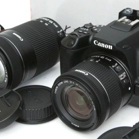 【中古】【美品】キヤノン EOS Kiss X10 ダブルズームキット（センサー清掃済） CA01-R3915-2Q4 Canon EFマウント APS-C 標準ズーム 望遠ズーム 手ブレ補正 レンズ付き セット 中古