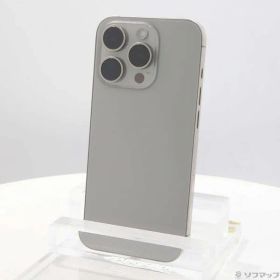 ソフマップ 〔中古品〕 iPhone15 Pro 256GB ナチュラルチタニウム MTUF3J／A SIMフリー【344】