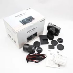 Canon ミラーレス一眼カメラ EOS M6 Mark II ダブルズームキット シルバー EOSM6MK2SL-WZK