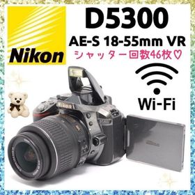 ニコン(Nikon)の❤即購入1000円OFF❤ Nikon D5300 シャッター46枚 グレー(デジタル一眼)