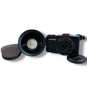 [60]251222-8534-4384 SA1000【現状品】OLYMPUS STYLUS XZ-2 デジカメ ･ 0.8× ワイドコンバージョンレンズ オリンパス 動作未確認