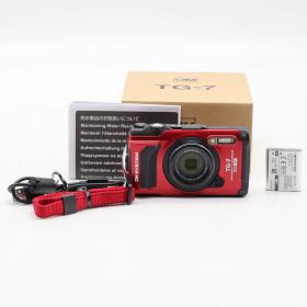 OM SYSTEM/オリンパス Tough TG-7 ﾚｯﾄﾞ【中古】