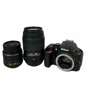 【中古】 Nikon D5500 一眼レフカメラ 18-55mm 3.5-5.6 G VR 55-300mm 4.5-5.6G ED ダブルズームレンズキット 中古 Y10850178