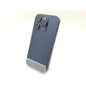 【中古】Apple 国内版 【SIMフリー】 iPhone 15 Pro 128GB ブルーチタニウム MTUA3J/A【熊本】保証期間１ヶ月【ランクC】