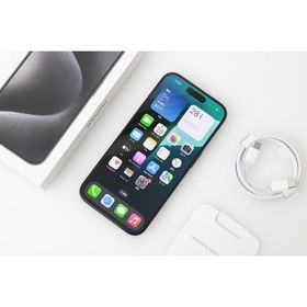 極美品｜Apple iPhone15 Pro A3101 (MTU73J/A) 128GB ブラックチタニウム HA03-M5553-2G9