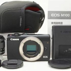 【中古】 『極美品』 Canon EOS M100 EF-M 15-45 IS STM レンズキット / Canon / キャノン / ミラーレス一眼カメラ / レンズキット