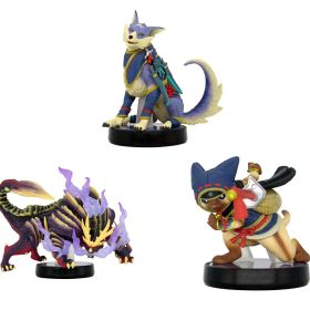 amiibo マガイマガド+オトモアイルー+オトモガルク アミーボ3種セット【モンスターハンターライズ】(モンスターハンターシリーズ)