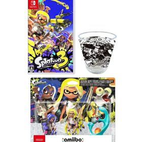 【新品】1週間以内発送【限定 アクリルタンブラー 同梱】スプラトゥーン3 Switch +amiibo トリプルセット[インクリング【イエロー】/オクトリング【ブルー】/コジャケ](スプラトゥーンシリーズ) スイッチ ソフト ゲーム Splatoon3 オリジナル輸送箱 プレゼント クリスマス
