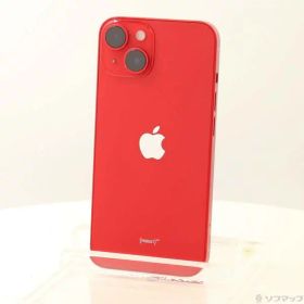 【中古】Apple(アップル) iPhone14 128GB プロダクトレッド MPV93J／A SIMフリー 【198-ud】