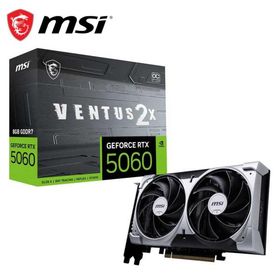 MSI｜エムエスアイ MSI GeForce RTX 5060 8G VENTUS 2X OC / PCI Express 5.0 グラフィックスボード(ブラック) RTX50608GVENTUS 返品種別B