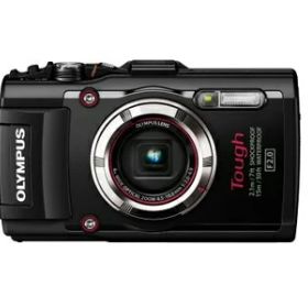 【中古】 OLYMPUS デジタルカメラ STYLUS TG-3 Tough ブラック 1600万画素CMOS F2.0 15m防水 100kgf耐荷重 GPS+電子コンパス&内蔵Wi-Fi TG-3 BLK