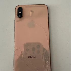 iPhone Xsゴールド 背面ひび割れあり 64GB