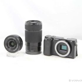 【中古】SONY(ソニー) α6000 ILCE-6000Y ブラック ダブルズームレンズキット 【349-ud】