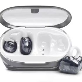 JBL SOUNDGEAR CLIPS | ジェービーエル 耳をふさがない ながら聴き オープンイヤー 完全 ワイヤレスイヤホン ウェアラブル イヤーウェア 音漏れ軽減 マルチポイント 片側再生 防水 防塵 サウンドギアクリップス スケルトン スポーツ