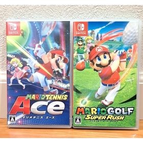 ニンテンドウ(任天堂)のSwitch スイッチ ソフト マリオテニス エース マリオゴルフ ２点セット(家庭用ゲームソフト)