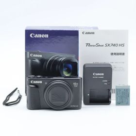 Canon PowerShot SX740 HS ブラック｜光学40倍ズーム コンパクトデジタルカメラ｜4K動画対応・Wi-Fi搭載・旅行／運動会向け キヤノン【中古】