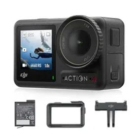【Amazon限定】DJI アクションカメラ Osmo Action 4 エッセンシャルコンボ 4K/120fps対応 防水アクションカメラ 1/1.3インチセンサー搭載 驚 [1年間メーカー標準保証] [追加アクセサリーなし] [定番 エッセンシャルコンボ]