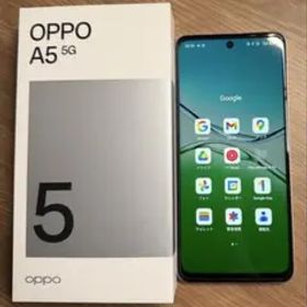 OPPO A5 5G ホワイト 本体 ケース付き