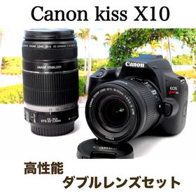 キヤノン(Canon)の✨新品級美品✨Canon EOS Kiss X10 ダブルレンズセット 高画質(デジタル一眼)