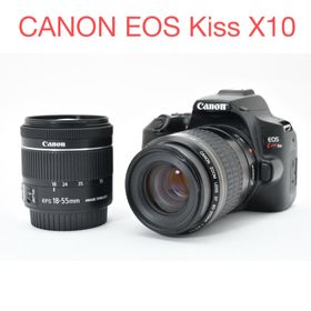 キヤノン(Canon)の一眼レフカメラ/CANON EOS Kiss X10標準&望遠ダブルレンズセット(デジタル一眼)