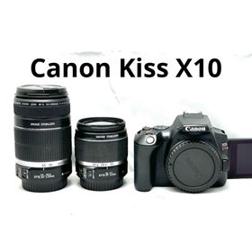 美品！EOS kiss X10 ダブルズームレンズキット♪安心フルセット♪(デジタル一眼)