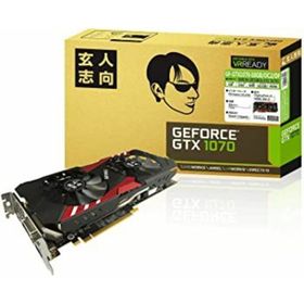 玄人志向 ビデオカードGEFORCE GTX 1070搭載 GF-GTX1070-E8GB/OC2/DF(PC周辺機器)