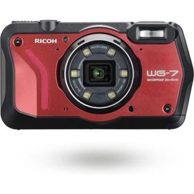 RICOH WG-7 レッド 本格アウトドアカメラ 【本格20m 防水】 2000万画素 【広角28mm 光学5倍ズーム】 【6灯の多機能リン
