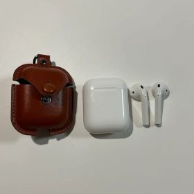 ⭐︎値下げ Apple エアポッズ AirPods2 第二世代 レザーケース付き
