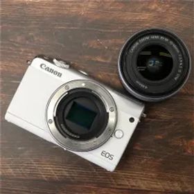 【美品】 Canon EOS M100 レンズキット ホワイト 15-45mm #6016