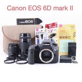 キヤノン(Canon)の保証付き Canon EOS 6D Mark II 標準&望遠ダブルレンズセット(デジタル一眼)