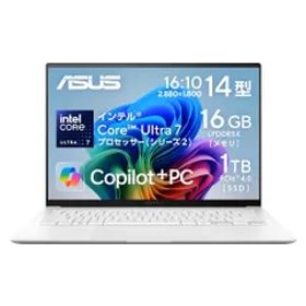 ASUS ノートパソコン Zenbook S 14 UX5406SA 14インチ インテル Core Ultra 7 258V メモリ 16GB SSD 1TB Windows 11