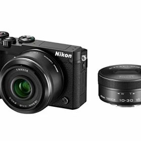 【中古】Nikon ミラーレス一眼 Nikon1 J5 ダブルレンズキット ブラック J5WLKBK