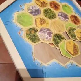 カタン用 木製自作ゲームボード(ナチュラルオーク)最後の一点